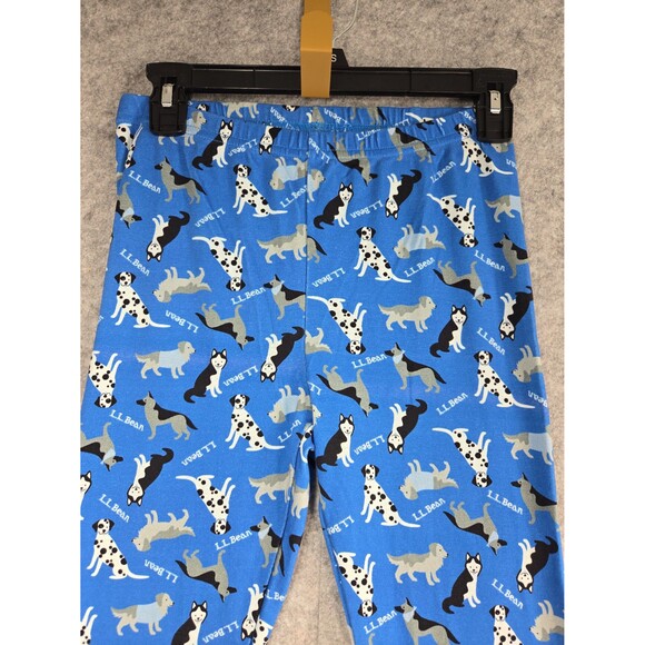 L.L. Bean Dogs Puppy Print Pajama 2 Piece Set Organic Cotton Boys Youth 14 Kids - Picture 6 of 10
